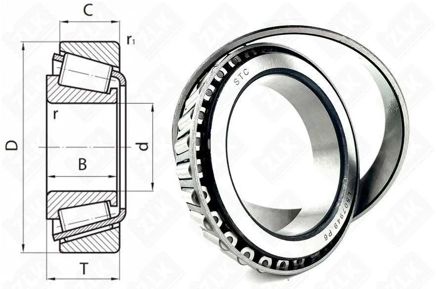 Подшипник роликовый (L507949/L507910) 57.15×87.313×18.258 мм STC