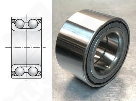 Подшипник AU08551LLXL588 радиально-упорный шариковый 38-70-38 мм