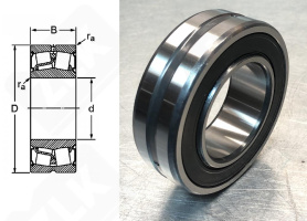 Подшипник BS2-2214-2CS радиальный роликовый 70-125-38 мм