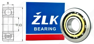 Подшипник 66416ЛШ (7416BECBM) радиально-упорный шариковый 80-200-48 мм