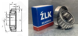 Подшипник 3007712 А (33112Q) радиально-упорный роликовый конический 60-100-30 мм