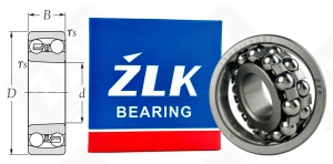 Подшипник 1305 (1305) радиальный шариковый самоустанавливающийся 25-62-17 мм