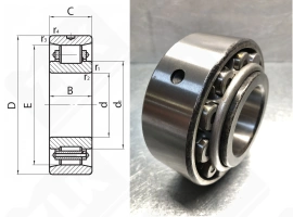 Подшипник 402310 радиальный роликовый 50-110-27 мм