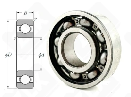 Подшипник 29 (629) радиальный шариковый 9-26-8 мм