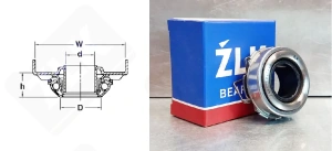Выжимной подшипник ZA44TKB2805B упорный шариковый 28-57,1-22,5 мм
