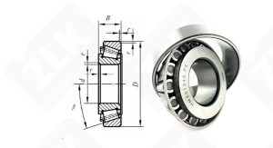 Подшипник HM801346/310 радиально-упорный роликовый конический 38-82,5-30 мм
