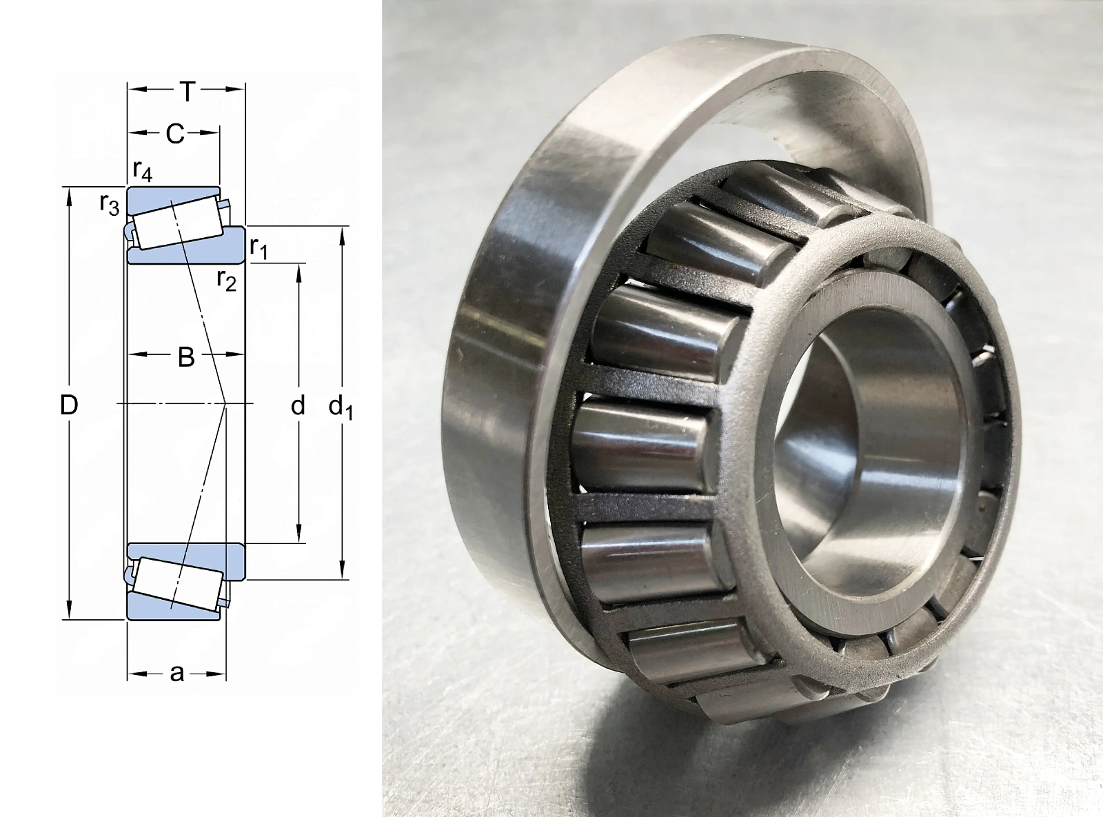Подшипник роликовый 27315 (31315) 75×160×40 мм Timken оригинал