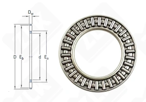 Подшипник AXK2542 упорный игольчатый 25-42-2 мм