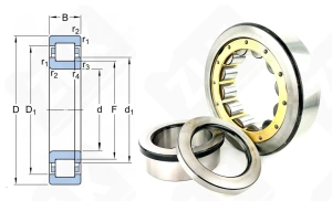 Подшипник 92417 Л (NUP417M,НО92417К2М) радиальный роликовый 85-210-52 мм