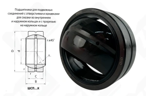 Подшипник ШСП50 (GE50ES2RS) шарнирный 50-75-28/35 мм