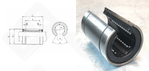 Линейный подшипник LM 16 UU OP