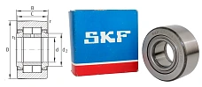 Подшипник игольчатый (NUTR25A) 25×52×25 мм SKF оригинал