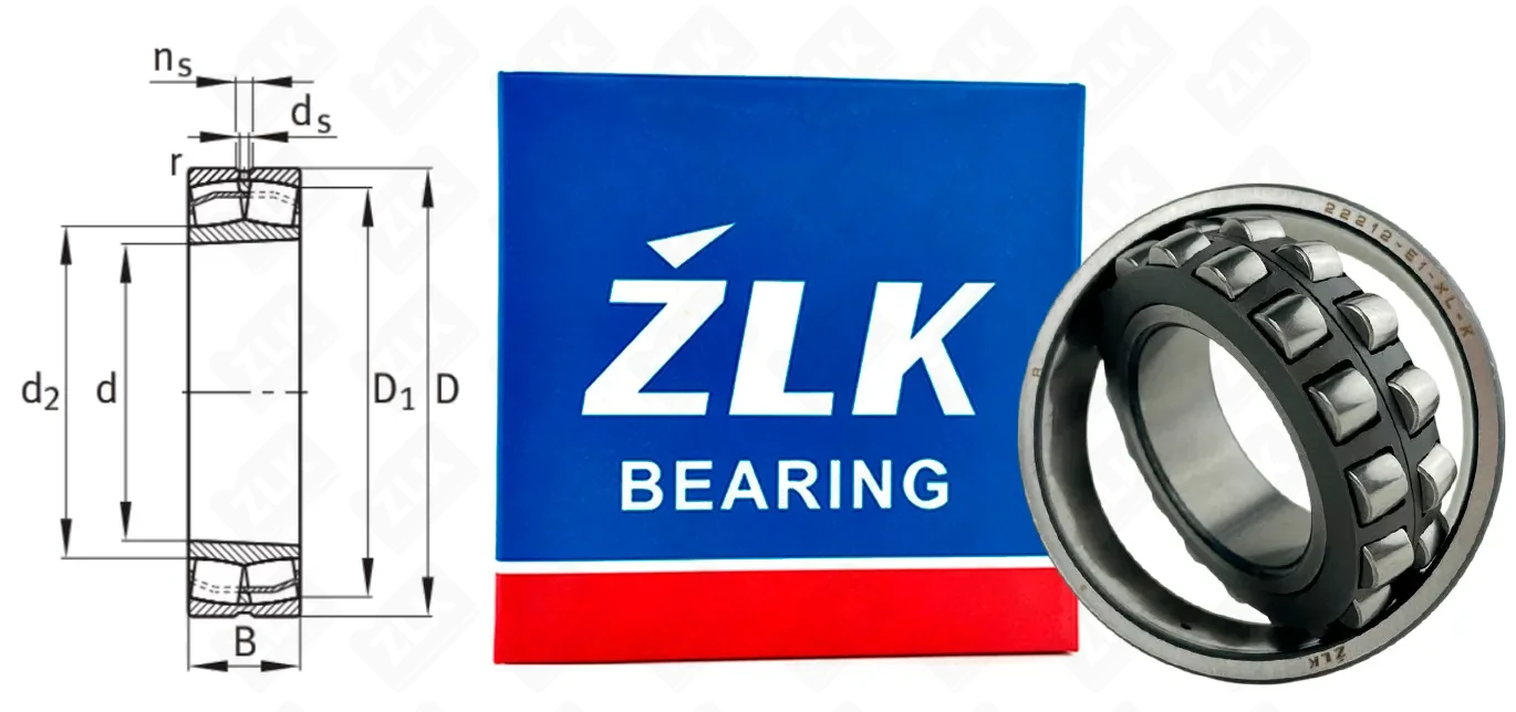 Подшипник роликовый 153512H (22212E1XLK) 60×110×28 мм ZLK