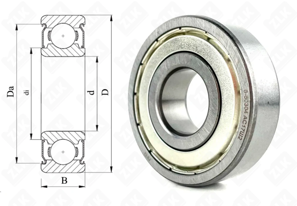 80304 (6304ZZ) ППЗ