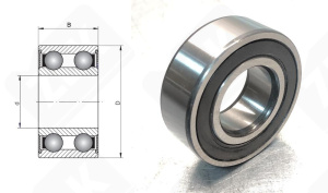 Подшипник 42082RS радиальный шариковый 40-80-23 мм