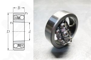 Подшипник 1204 (1204) радиальный шариковый самоустанавливающийся 20-47-14 мм