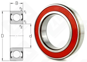 Подшипник 180110 (70) (60102NSE9C3) радиальный шариковый 50-80-16 мм