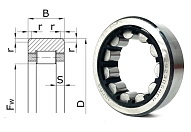 Подшипник роликовый 292305 Е (RNU305Е) 35×62×17 мм Россия