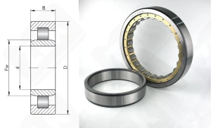 Подшипник 32144 Л (NU1044M) радиальный роликовый 220-340-56 мм