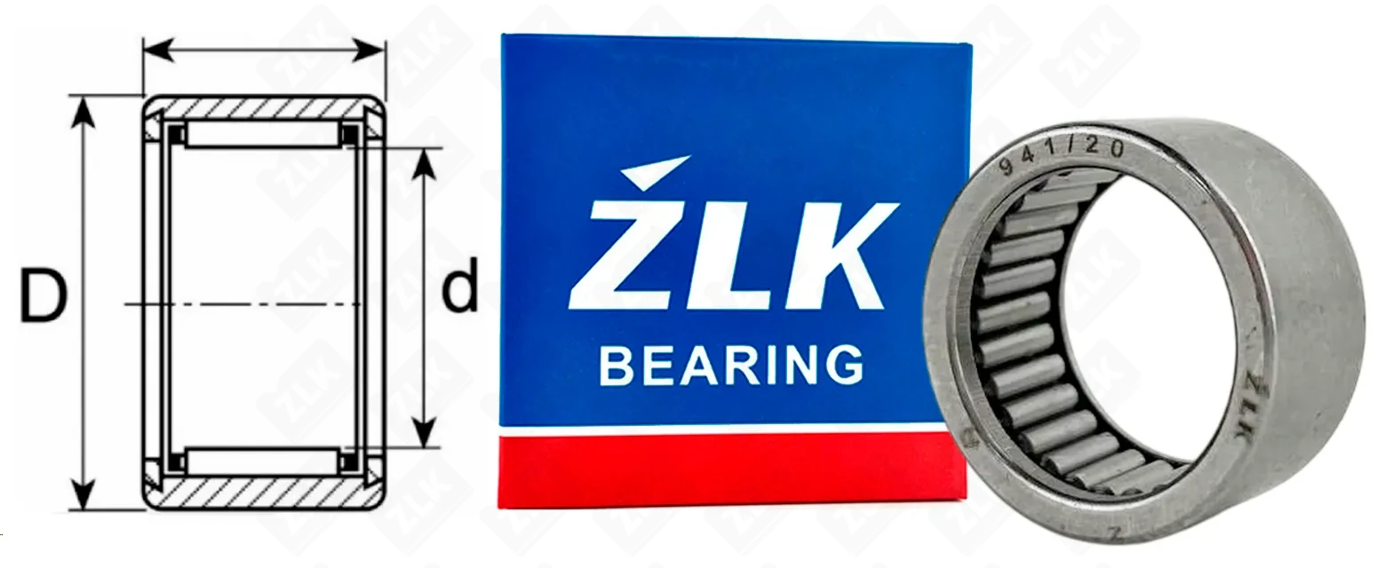 Подшипник игольчатый 941/20 (HK202614) 20×26×14 мм ZLK
