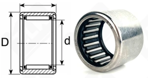 Подшипник HK2524 2RS радиальный игольчатый 25-32-24 мм