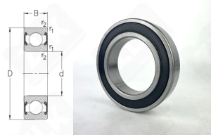 Подшипник  180111 (60112RS) радиальный шариковый 55-90-18 мм