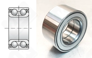 Подшипник JWB3138 радиально-упорный шариковый 40-72-36 мм