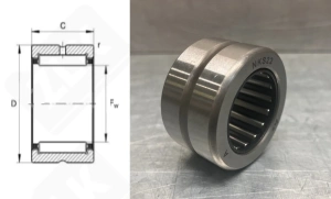 Подшипник NKS22 радиальный игольчатый 22-35-20 мм