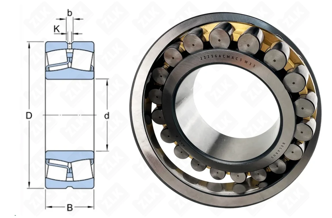 Подшипник роликовый 3536 Н (22236ACMAC3W33) 180×320×86 мм ГПЗ-11, MPZ