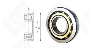 Подшипник 66322Л (7322BECBM) радиально-упорный шариковый 110-240-50 мм