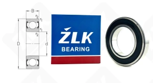 Подшипник 180108 Ш2 (60082RSZ2V2) радиальный шариковый 40-68-15 мм