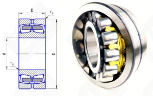 Подшипник 3630 H (22330CAW33,22330MBW33) радиальный роликовый самоустанавливающийся 150-320-108 мм