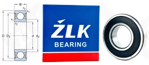 Подшипник 180205 Ш (62052RS) радиальный шариковый 25-52-15 мм