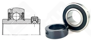 Подшипник 480208 (780208) SA (SA208) шариковый 40-80-43/18 мм