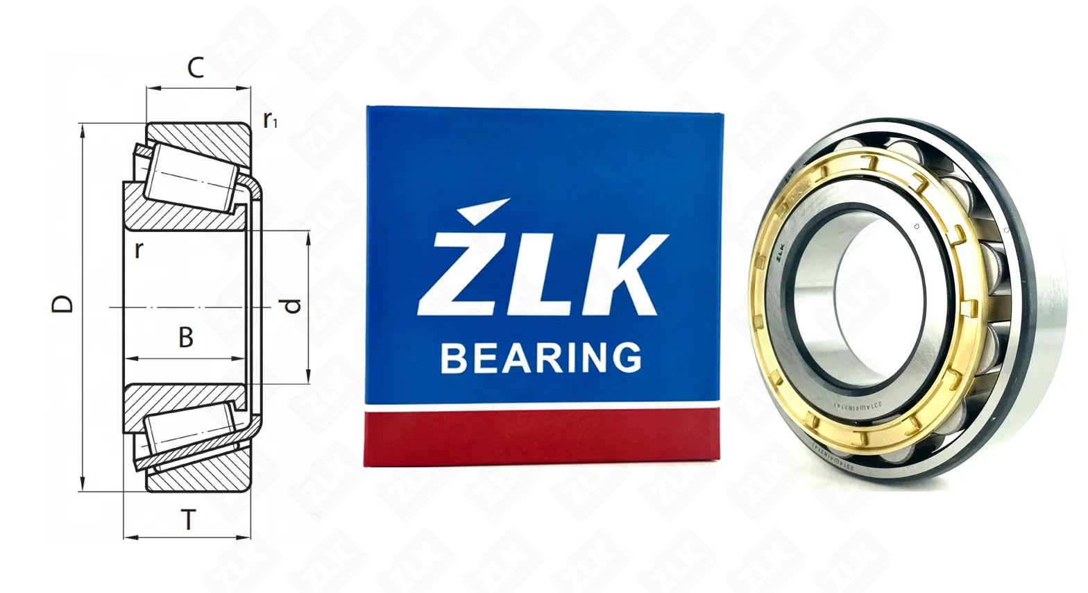 Подшипник роликовый 2314 Ш4 (N314) 70×150×35 мм ZLK