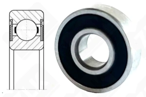Подшипник 1000095 ZZ (695ZZ) радиальный шариковый 5-13-4 мм