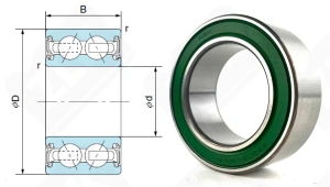 Подшипник 35BD219T1XDDUK-01 радиально-упорный шариковый 35-55-20 мм