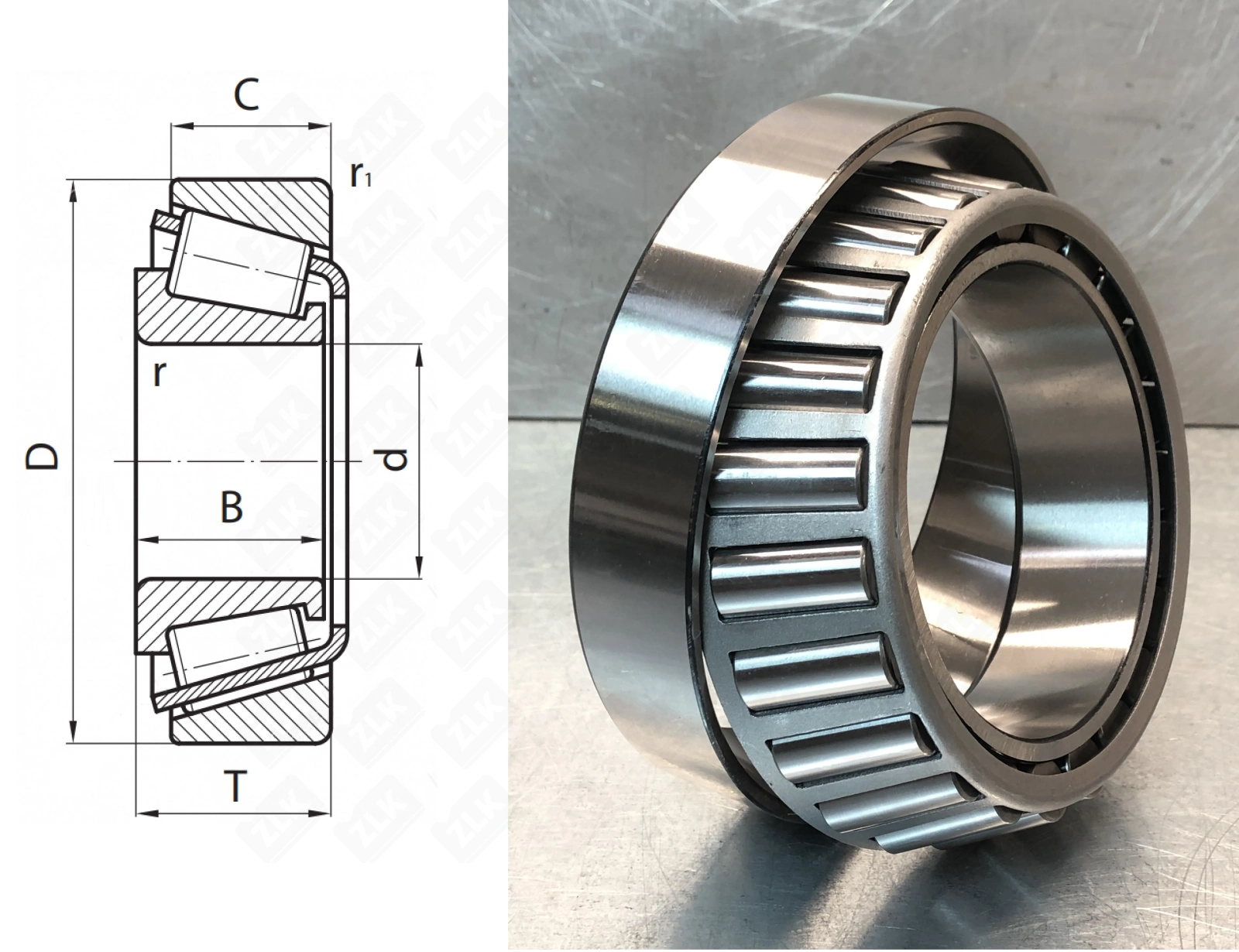 Подшипник роликовый  (JHM720249/JHM720210) 100×160×41 мм Timken оригинал