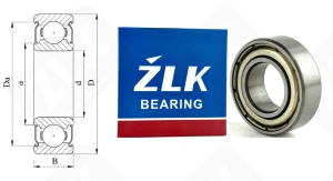 Подшипник 1000088 ZZ (688ZZ) радиальный шариковый 8-16-5 мм