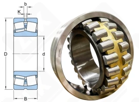 Подшипник 3003760 Н (23160MBW33) радиальный роликовый самоустанавливающийся 300-500-160 мм