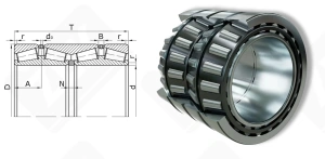 Подшипник 3077776 радиально-упорный роликовый конический 380-620-388 мм