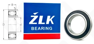 Подшипник шариковый 180110 Ш2 (60102RS) 50×80×16 мм