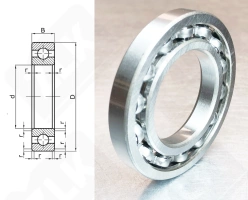 Подшипник 7000132 (16032) радиальный шариковый 160-240-25 мм