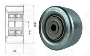 Подшипник PU107029RMXY радиальный шариковый 10-70-33 мм
