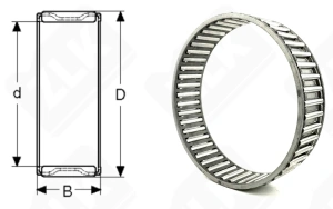 Подшипник K100x108x27 радиальный игольчатый 100-108-27 мм