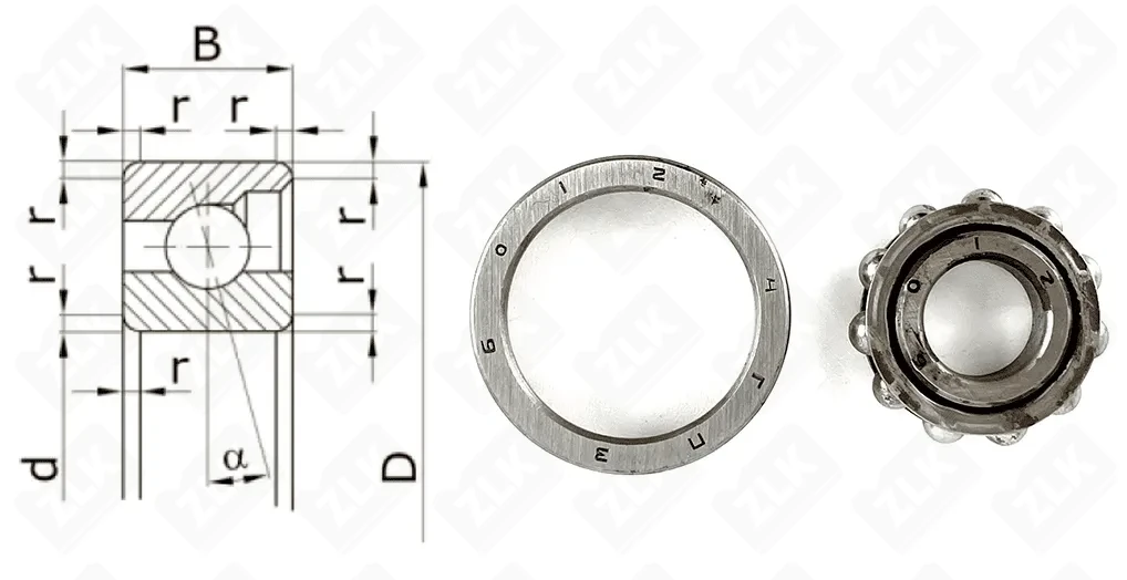 Подшипник шариковый 6012 (E12) 12×32×7 мм Neutral