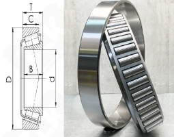 Подшипник LM236749/LM236710 (WN70.1217.N67C) радиально-упорный роликовый конический 184,15-234,95-34 мм