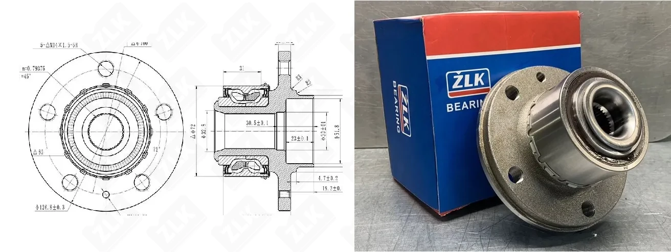 Подшипник шариковый  (VKBA3646) 56×85×45 мм ZLK