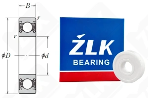 Подшипник 180019 (6092RS) радиальный шариковый керамический 9-24-7 мм