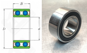 Подшипник 30BD40T12DDUCG21 радиально-упорный шариковый 30-55-23 мм